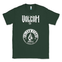 Sports Green Volcom Style Classic Tee - linhVisuals