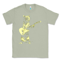 Matcha cat playing guitar Classic Tee - linhVisuals