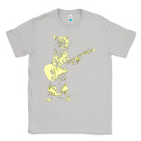 Moon Dust cat playing guitar Classic Tee - linhVisuals