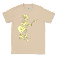Mushroom cat playing guitar Classic Tee - linhVisuals