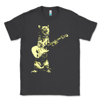 Smoke cat playing guitar Classic Tee - linhVisuals