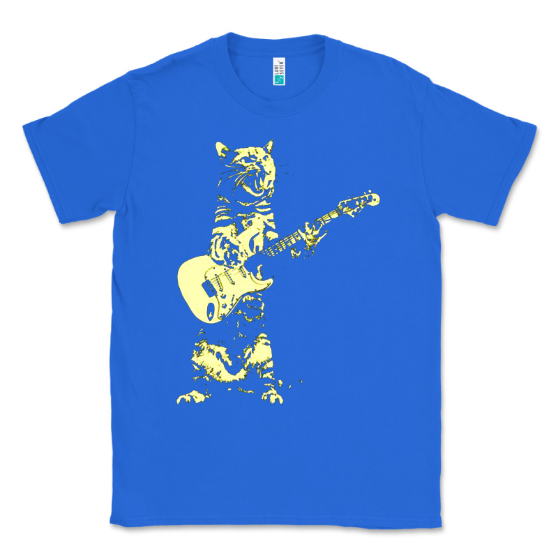 Cat Playing Guitar Classic Tee by linhVisuals | Teevron
