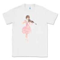 White lindsey stirling Classic Tee - linhVisuals