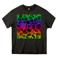 Asphalt colorful giraffe seamless pattern Heavy Core Tee - BundleAndBundleShop