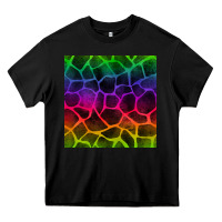 Black colorful giraffe seamless pattern Heavy Core Tee - BundleAndBundleShop