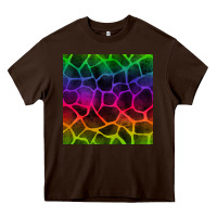 Chocolate Brown colorful giraffe seamless pattern Heavy Core Tee - BundleAndBundleShop