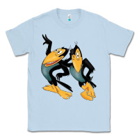 Dusty Blue Heckle and Jeckle Classic Tee - linhVisuals