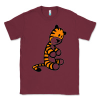 Burgundy Calvin Bill Watterson Classic Tee - linhVisuals