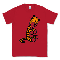 Red Calvin Bill Watterson Classic Tee - linhVisuals