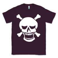 Plum skull crossbones Classic Tee - linhVisuals