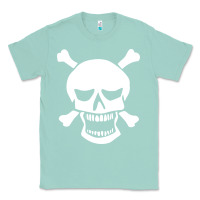 Seafoam skull crossbones Classic Tee - linhVisuals