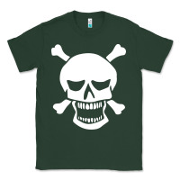 Sports Green skull crossbones Classic Tee - linhVisuals