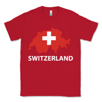 Red switzerland Classic Tee - linhVisuals