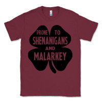 Burgundy prone to shenanigans and malarkey Classic Tee - linhVisuals