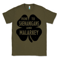 Army Green prone to shenanigans and malarkey Classic Tee - linhVisuals