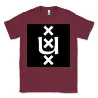 Burgundy Amsterdam University Classic Tee - linhVisuals
