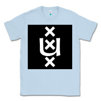 Dusty Blue Amsterdam University Classic Tee - linhVisuals
