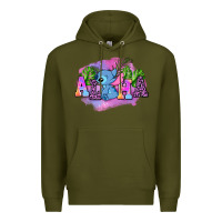 Army Green aloha stitch Premium Hoodie - AdoDesignShop
