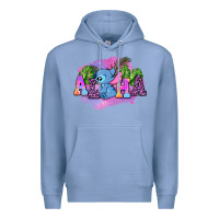 Colony Blue aloha stitch Premium Hoodie - AdoDesignShop