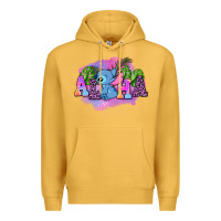 Mustard aloha stitch Premium Hoodie - AdoDesignShop