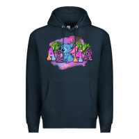 Navy aloha stitch Premium Hoodie - AdoDesignShop