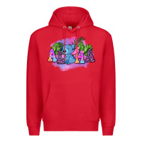 Red aloha stitch Premium Hoodie - AdoDesignShop