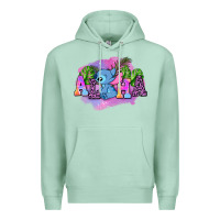 Seafoam aloha stitch Premium Hoodie - AdoDesignShop