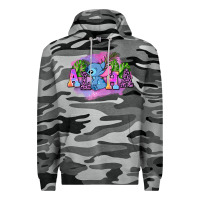Slate Camo aloha stitch Premium Hoodie - AdoDesignShop