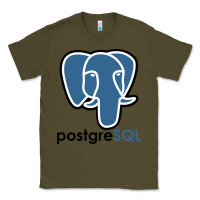 Army Green Postgresql Classic Tee - linhVisuals