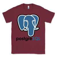 Burgundy Postgresql Classic Tee - linhVisuals