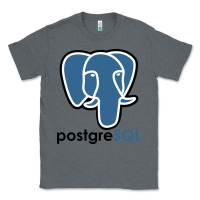 Charcoal Heather Postgresql Classic Tee - linhVisuals