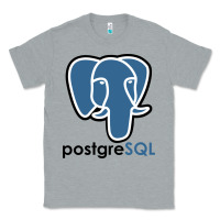 Heather Grey Postgresql Classic Tee - linhVisuals