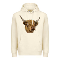 Sandshell highland cow Premium Hoodie - RanaPortraitStore