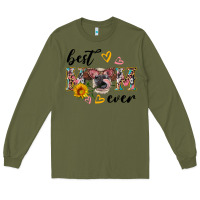 Army Green best mom ever with cow Long Sleeve Tee - Artiststas