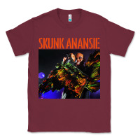 Burgundy skunk anansie Classic Tee - linhVisuals