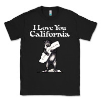 Black i love you california bear state hug Classic Tee - linhVisuals