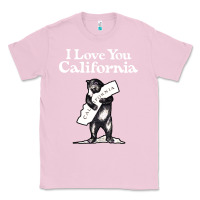 Bubblegum Pink i love you california bear state hug Classic Tee - linhVisuals