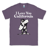 Lavender i love you california bear state hug Classic Tee - linhVisuals