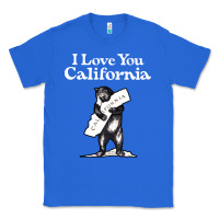 True Royal i love you california bear state hug Classic Tee - linhVisuals