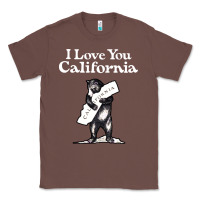 Chestnut i love you california bear state hug Classic Tee - linhVisuals