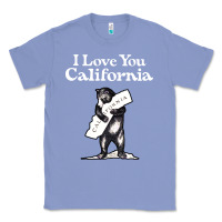 Colony Blue i love you california bear state hug Classic Tee - linhVisuals