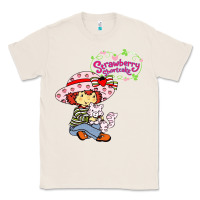 Natural strawberry shortcake and cat Classic Tee - linhVisuals
