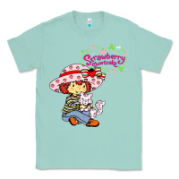 Seafoam strawberry shortcake and cat Classic Tee - linhVisuals