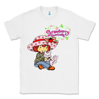 White strawberry shortcake and cat Classic Tee - linhVisuals