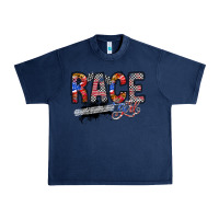 Navy race girl Urban Heavy Tee - RacoonDesign