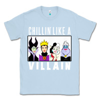 Dusty Blue chillin like a villain Classic Tee - linhVisuals