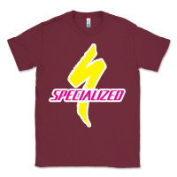 Burgundy Specialized Bikes Bicycle Classic Tee - linhVisuals