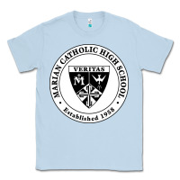 Dusty Blue marian catholic high school Classic Tee - linhVisuals