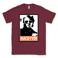 Burgundy macgyver Classic Tee - linhVisuals