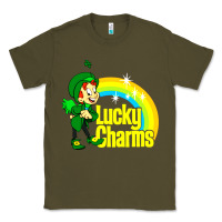 Army Green luv lucky charms Classic Tee - linhVisuals